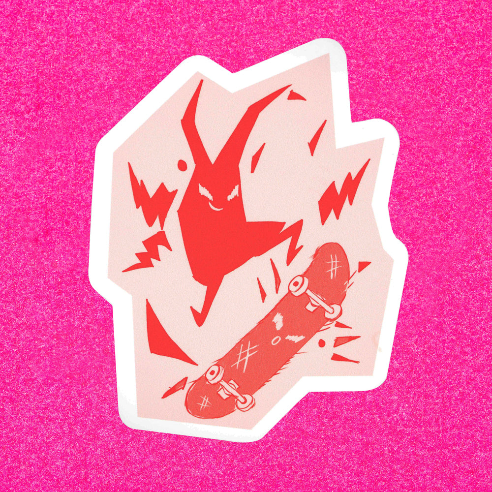 Skating Boy Sticker